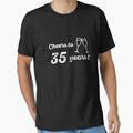 Cheers to 35 Years Shirt Funny 35th Birthday T-Shirt Great Gift for Friend or Family Unisex Short-Sleeve Jersey Tee by Panda Branda