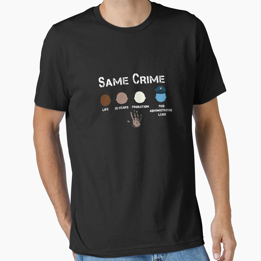 Same Crime Racisme Slim Fit T-Shirt by Dogs Geeky⭐⭐⭐⭐⭐