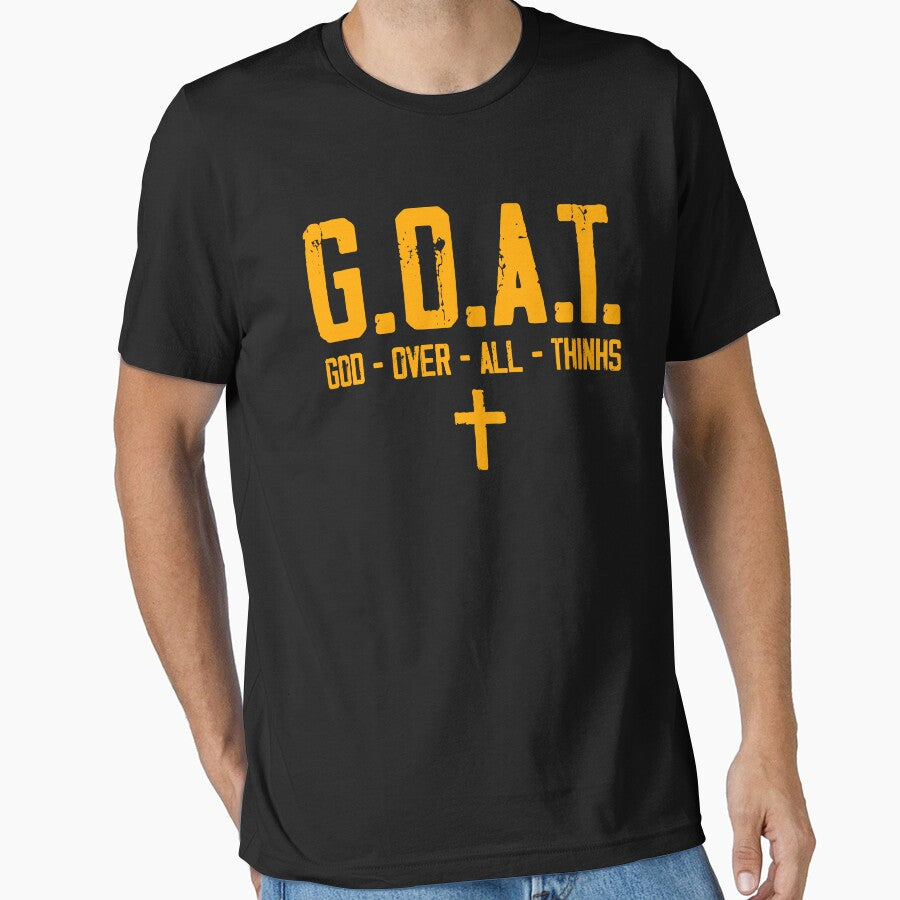G.O.A.T. God Over All Things Christian Design by ameirkessao