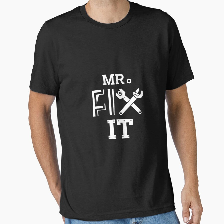 Mr. Fix It With Tools Handy Man Carpenter Dad Long Sleeve T-Shirt by ribbinjunk