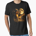 Dachshund Howling to The Moon Vintage 90s Retro Dachshund Graphic by will freed18
