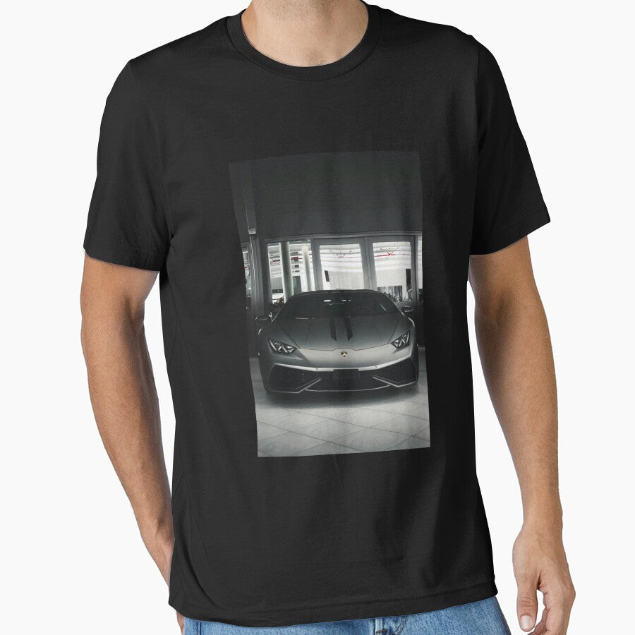 Stealth Gray Lamborghini Huracán Premium Scoop T-Shirt by sunshinedcome