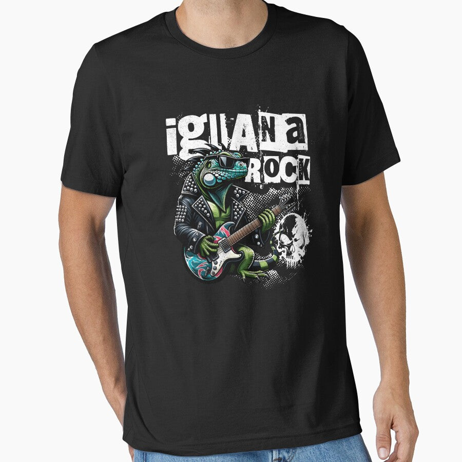 Iguana Rock Lizard Rocker by DetourShirts