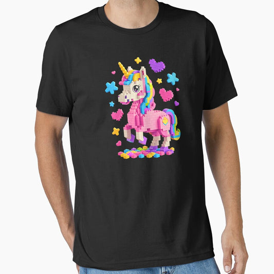 Unicorn Lover Master Builder Building by krystalRomanart