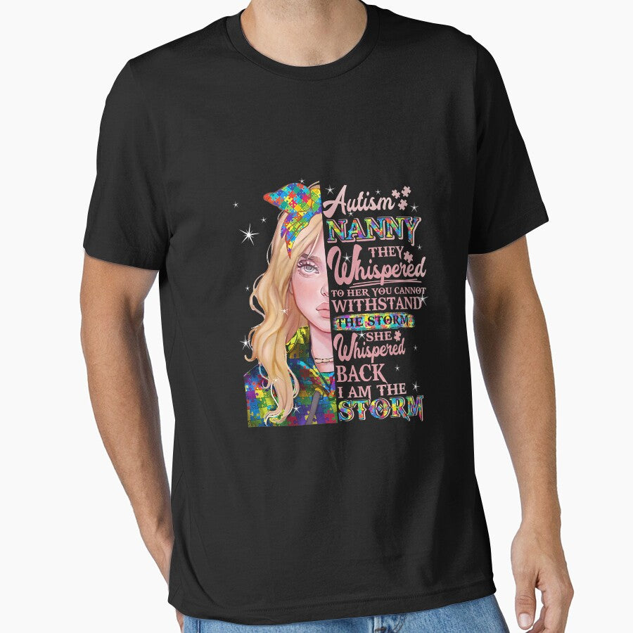 Autism Awareness They Whispered To Her Autism Nanny Premium by DahlilaJo