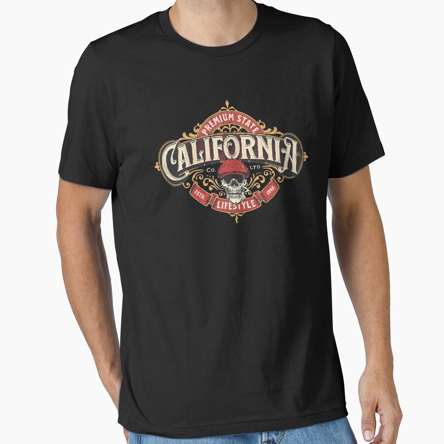 California lifestyle premium state vintage label by maryettapate
