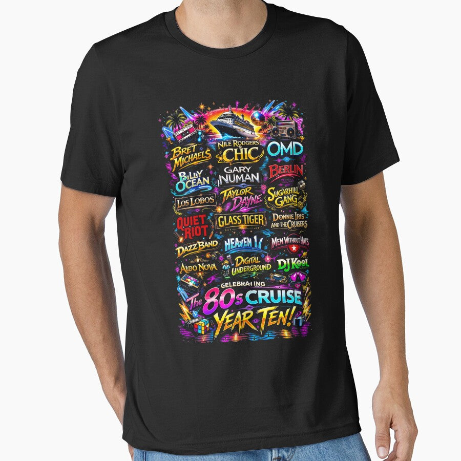 80s Cruise Year Ten Lineup Retro Synthwave Concert Tour by tessaaxx