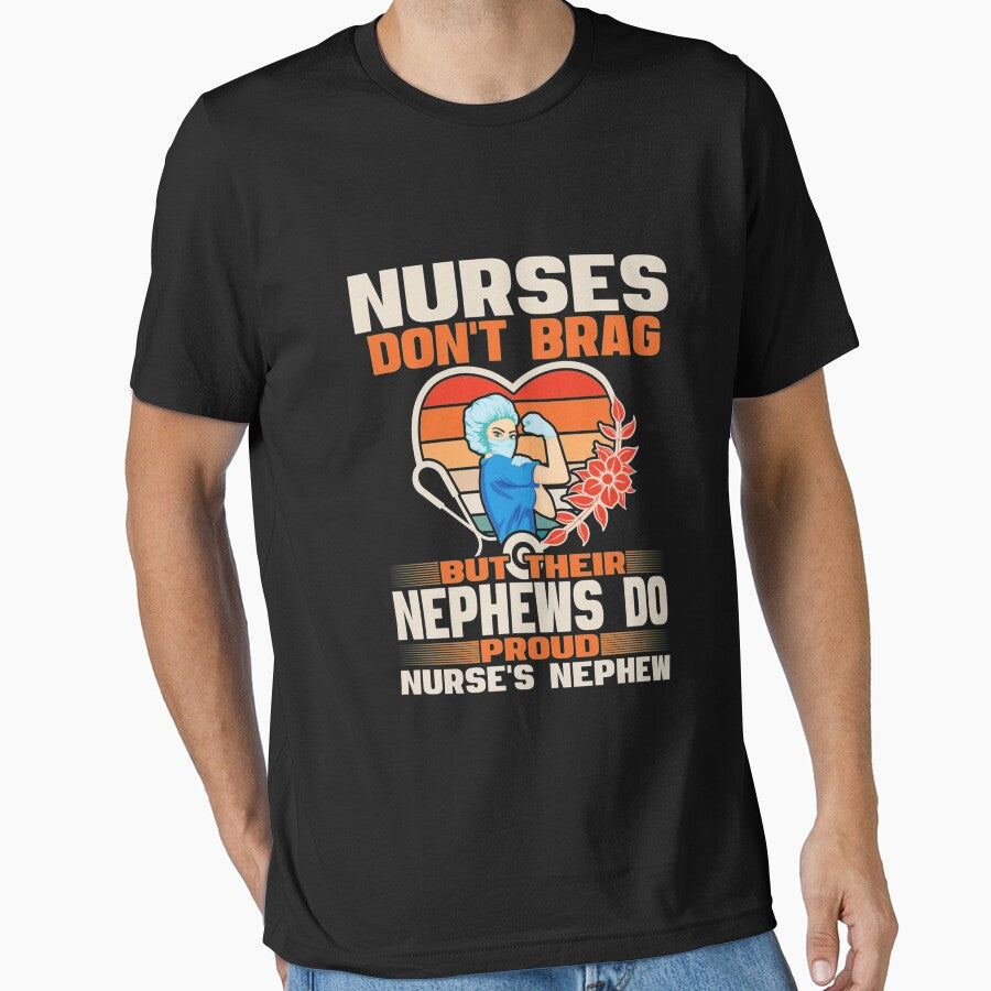 Funny Nurses Dont Brag  Proud Nurse Nephew CNA RN Family Long Sleeve TShirt102 by pennyzella