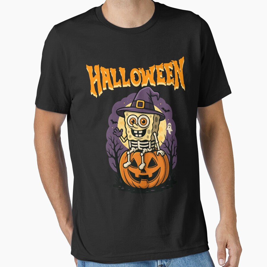 Crewneck Halloween Graphic | SpongeBob Halloween by skkyfaithArtz