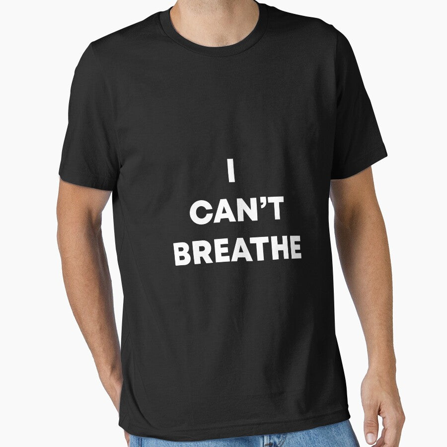 I CAN'T BREATHE Slim Fit T-Shirt by Elkaissi3