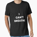 I CAN'T BREATHE Slim Fit T-Shirt by Elkaissi3