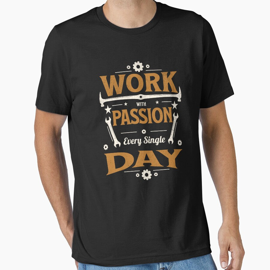 Work with Passion Every Day Motivational Design by pkk72