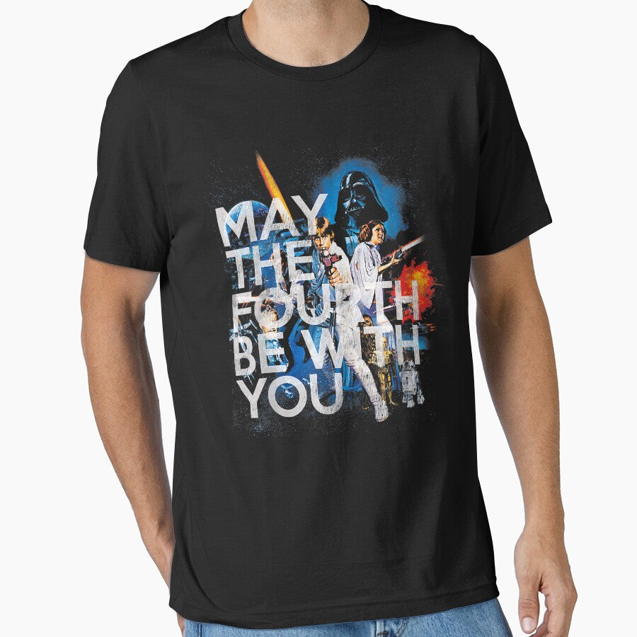 May The Fourth Be With You Vintage Movie Poster by CrystalHaynes