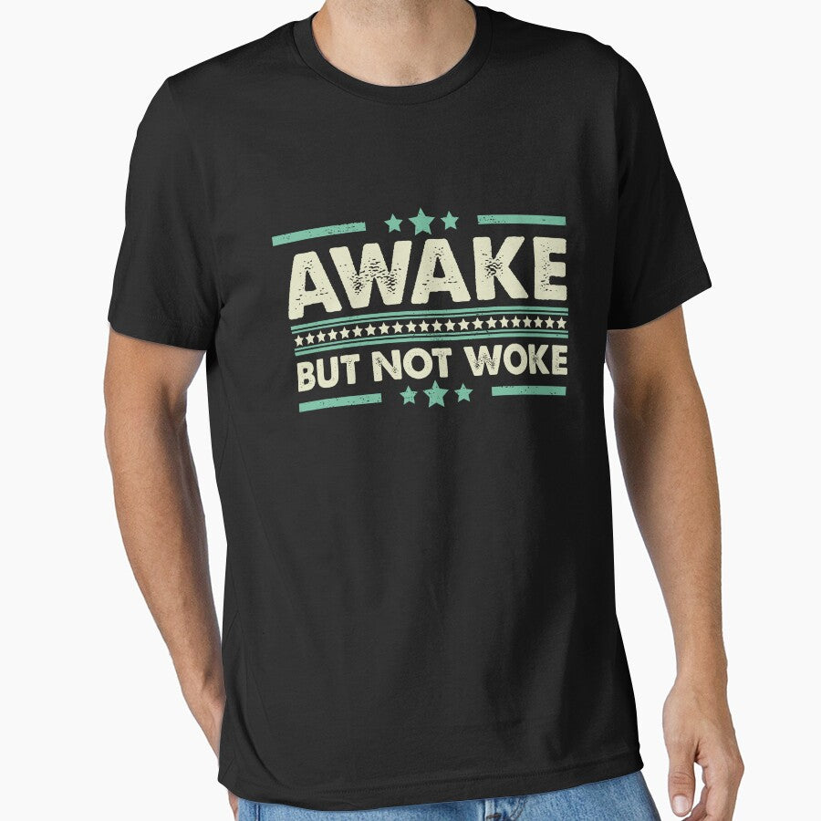 Awake But Not Woke - Vintage Quote by Caorsampor