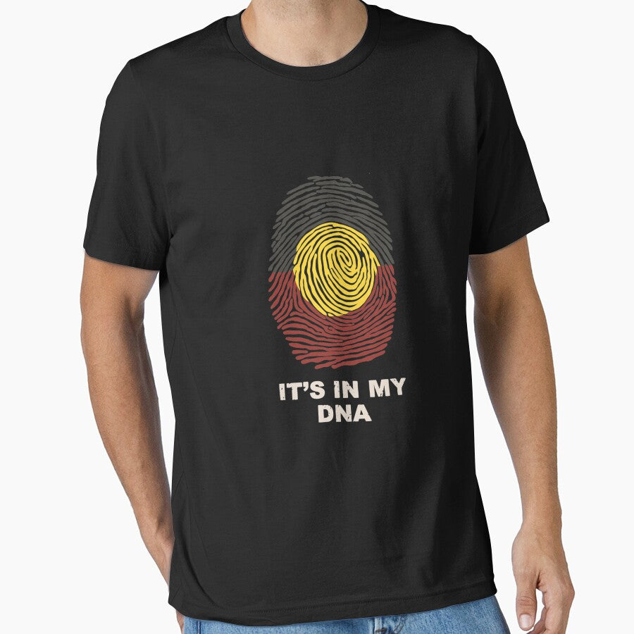 Aboriginal Basic DNA Essential T-Shirt by LeoOsterloher