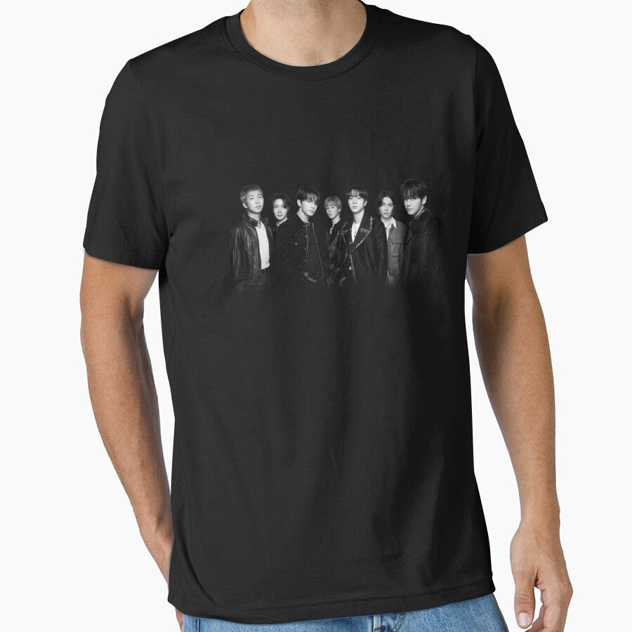 BTS Black & White Group Portrait by moamaxshop