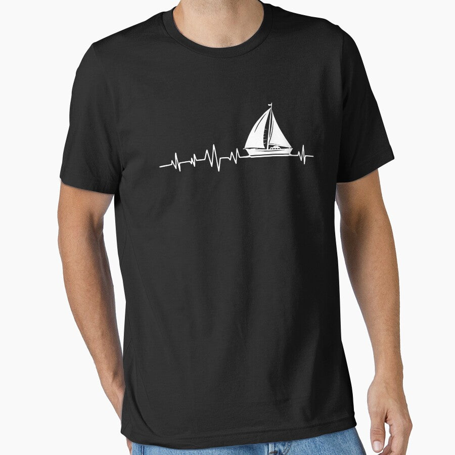 Boat Sailing Heartbeat -  Sailors Funny Gift by anerahilsya