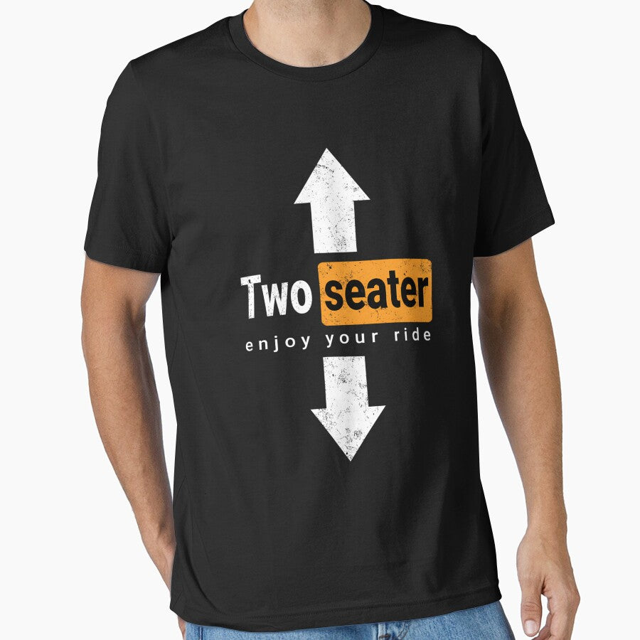 Two Seater Funny Swinger Threesome Adult Humor Dad Joke by SelinaGreenholt
