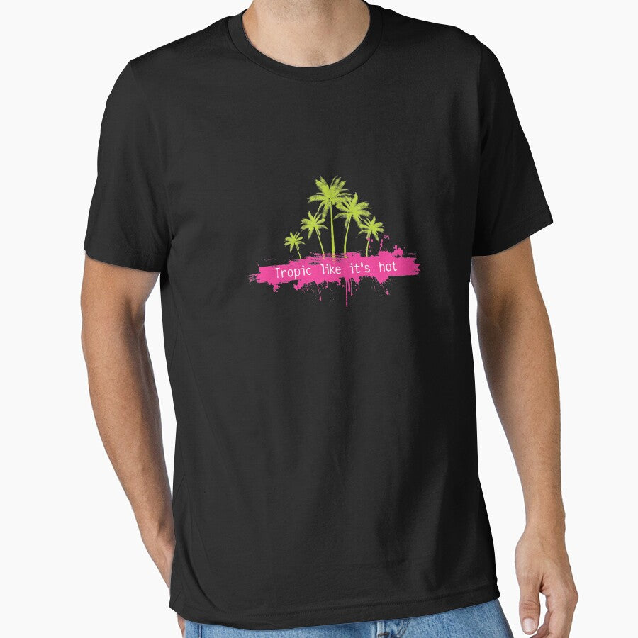 Tropic Like It's Hot Graphic Slim Fit by BUBLTEES