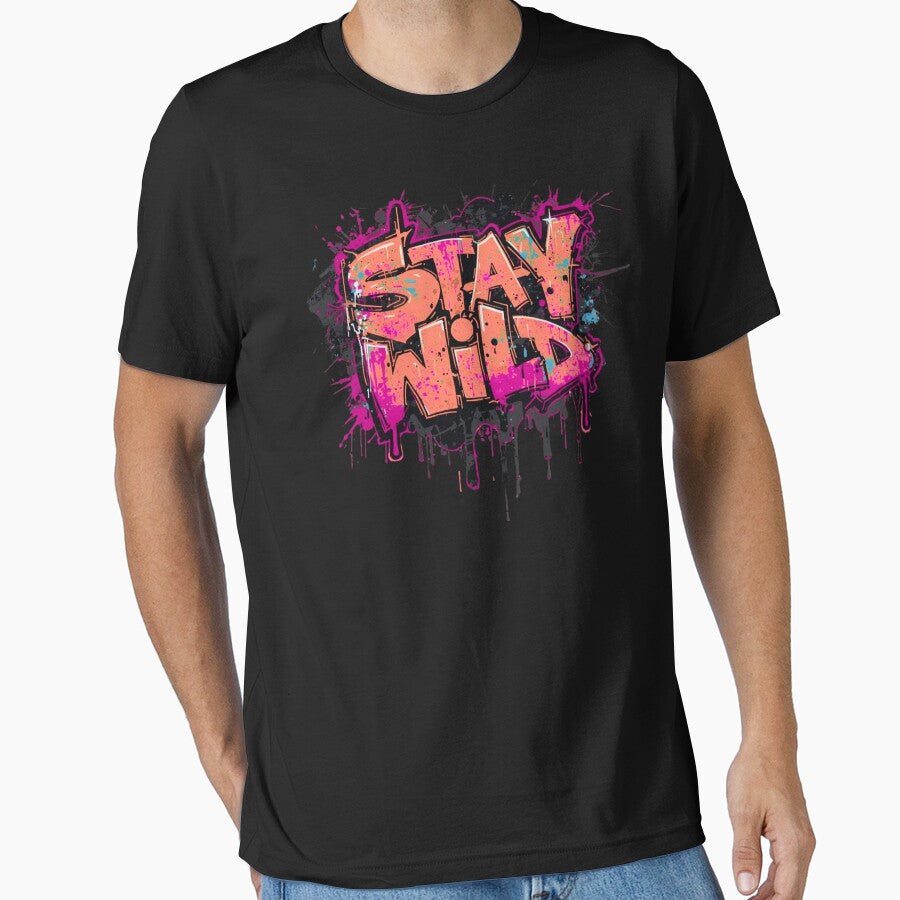 Stay Wild Graffiti Quote  – Trendy Urban Street Style Design by typoinspired