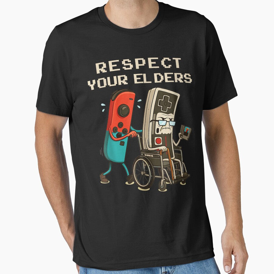 Respect Your Elders Retro Gamer Video Games Player by SeraXYZ