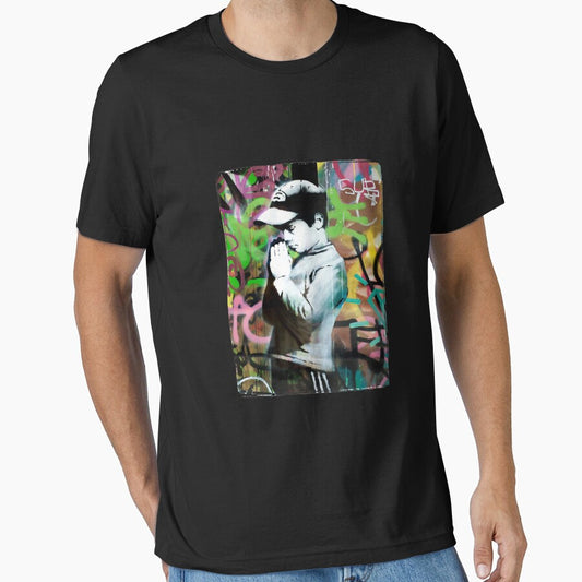 Banksy Prayer Unisex T Shirt by UnoLindqvist