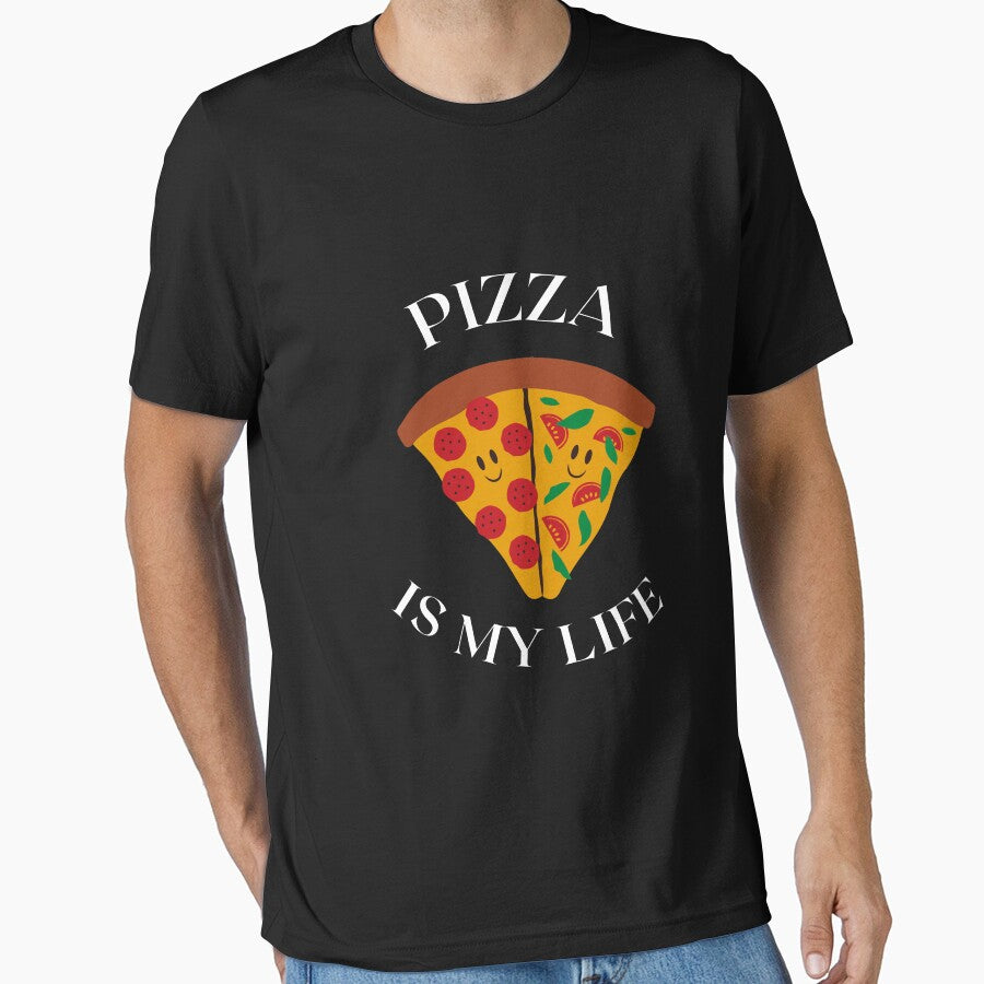Pizza is My Life White Text Version- Pizza Lovers by EvaWolf
