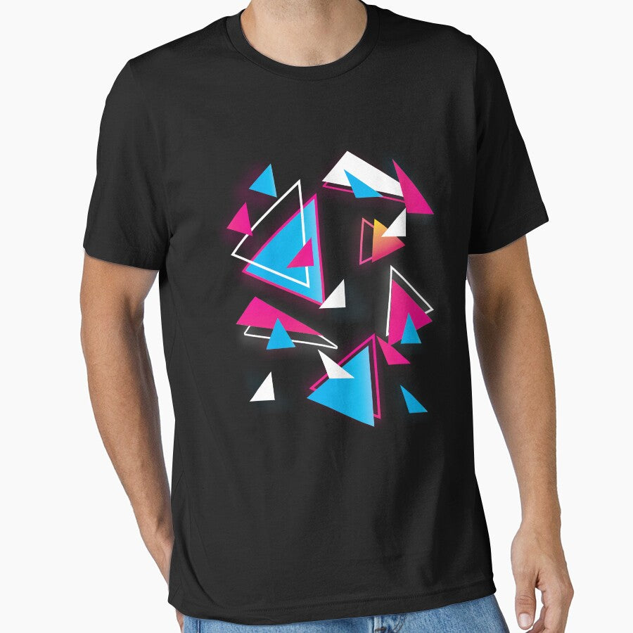 Vaporwave Geometric Aesthetic Style Vaporwave Triangles Gear by DynamicDesign