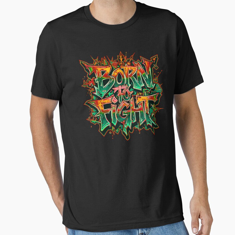 Born to Fight – Urban Streetwear Typography Design by typoinspired