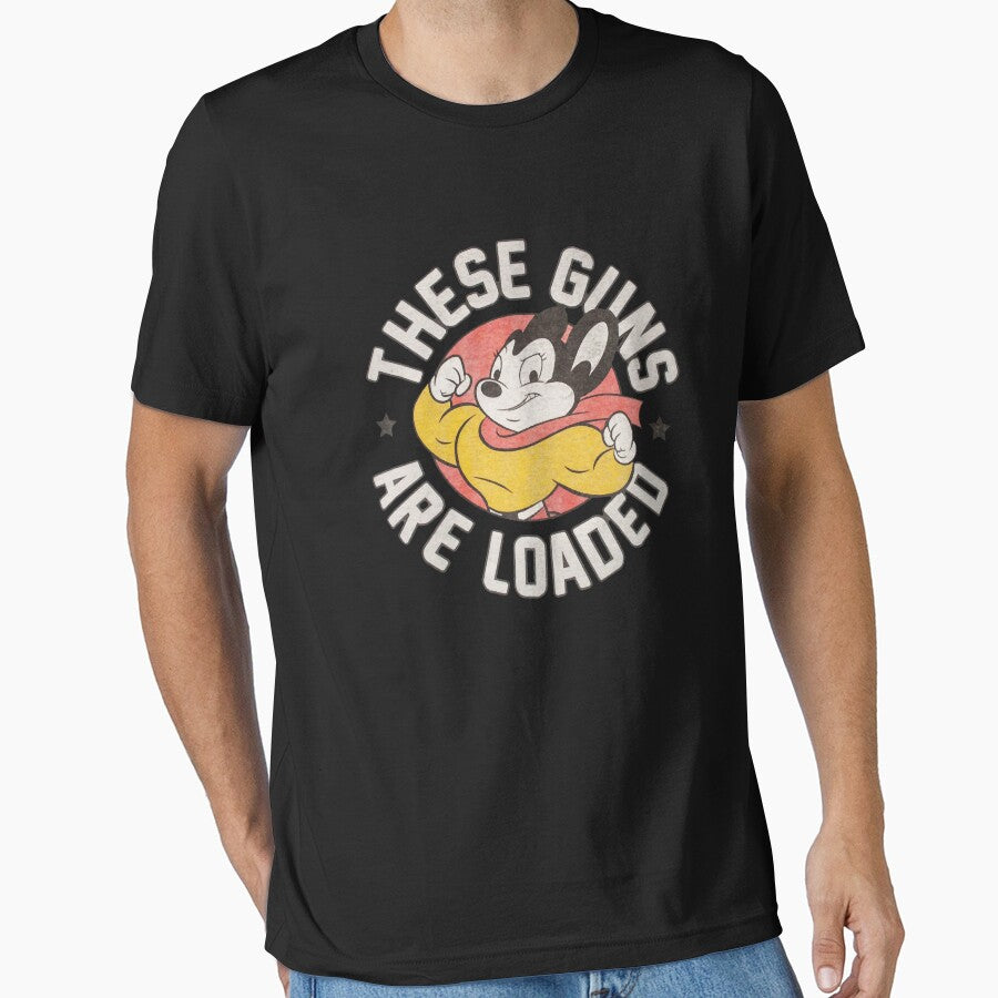 Mighty Mouse These Guns Are Loaded Vintage Cartoon by imtiezpuwarj