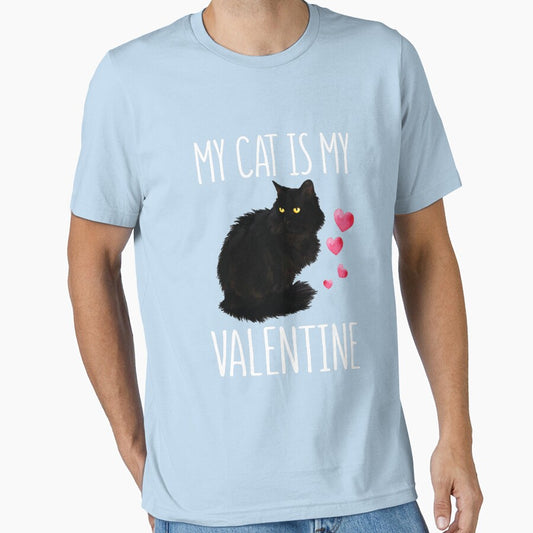 Black Cat For Valentine's Day My Cat Is My Valentine by JamesMRobins