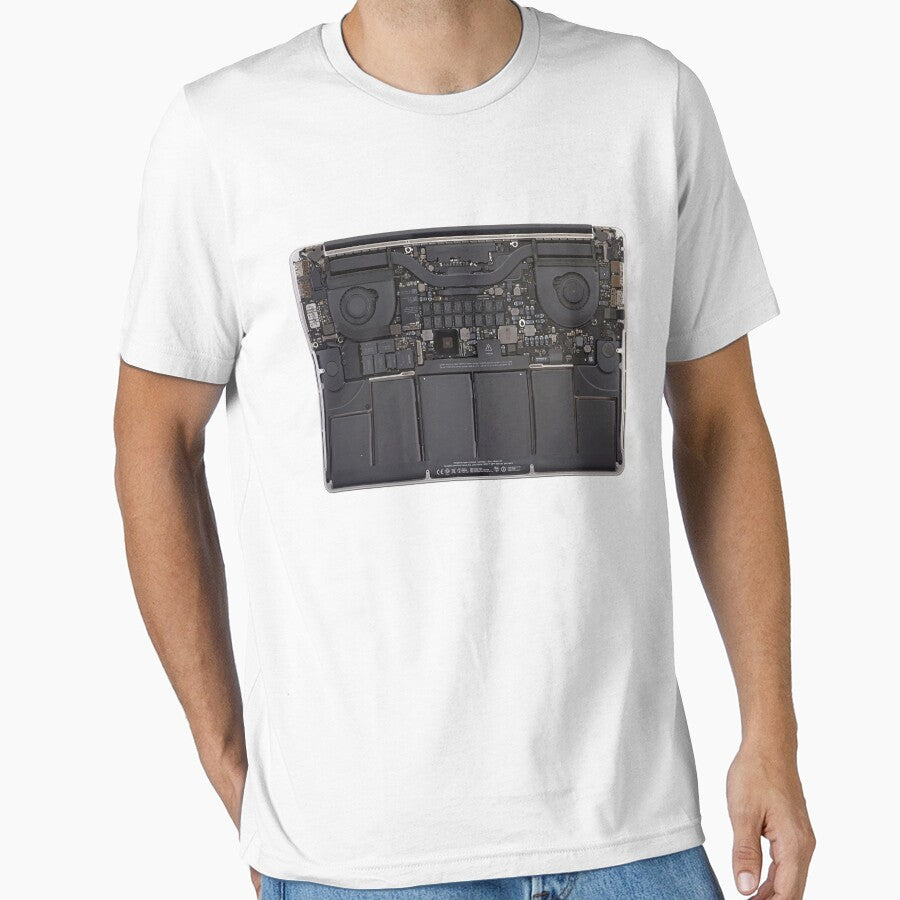 MacBook Pro inside Slim Fit T-Shirt by samhawky