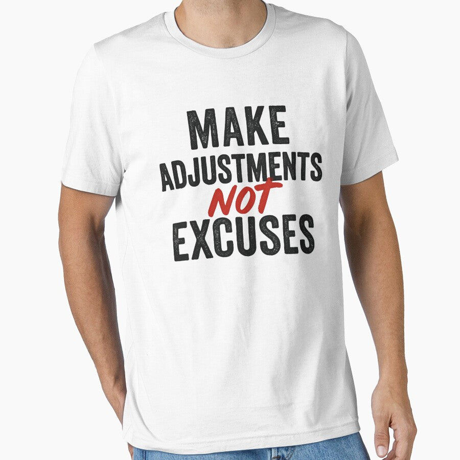 Positive Mindset Growth Hustle Saying No Excuses Motivational T-shirt by comfyyy