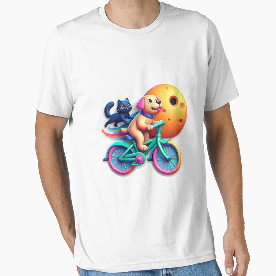 Dog riding cycle with cat design #040420241 by NCNGDESIGN