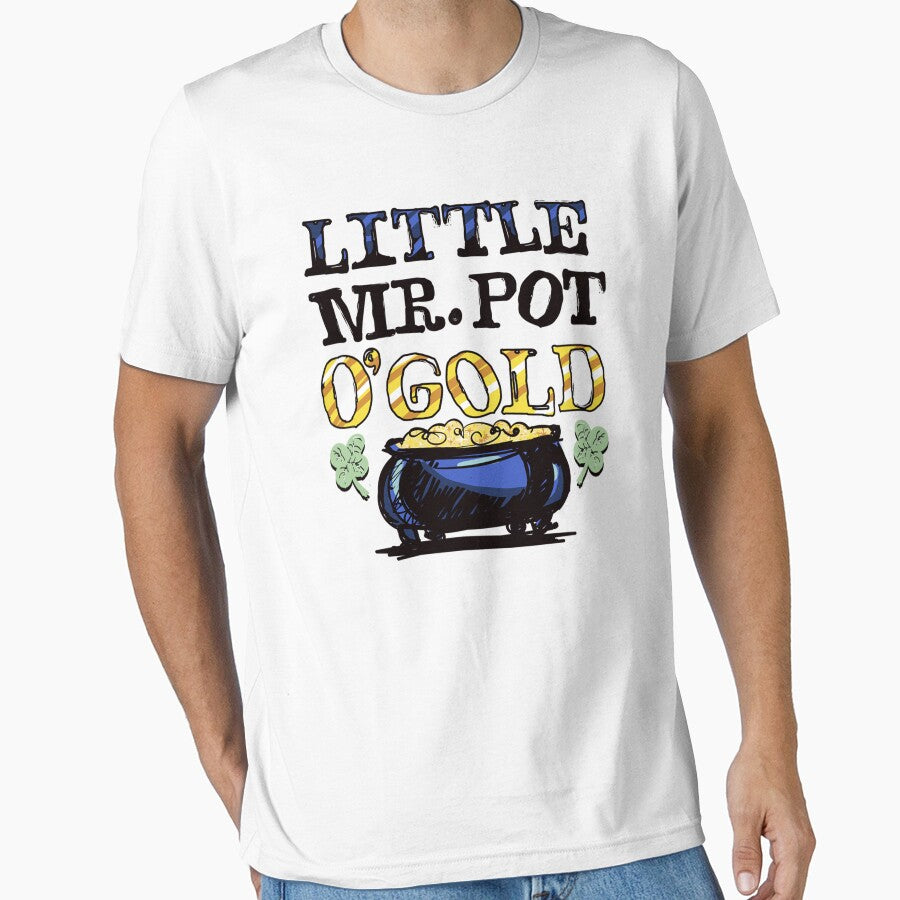 Little Mr. Pot Of Gold Clover Graphic Long Sleeve by BaseLance
