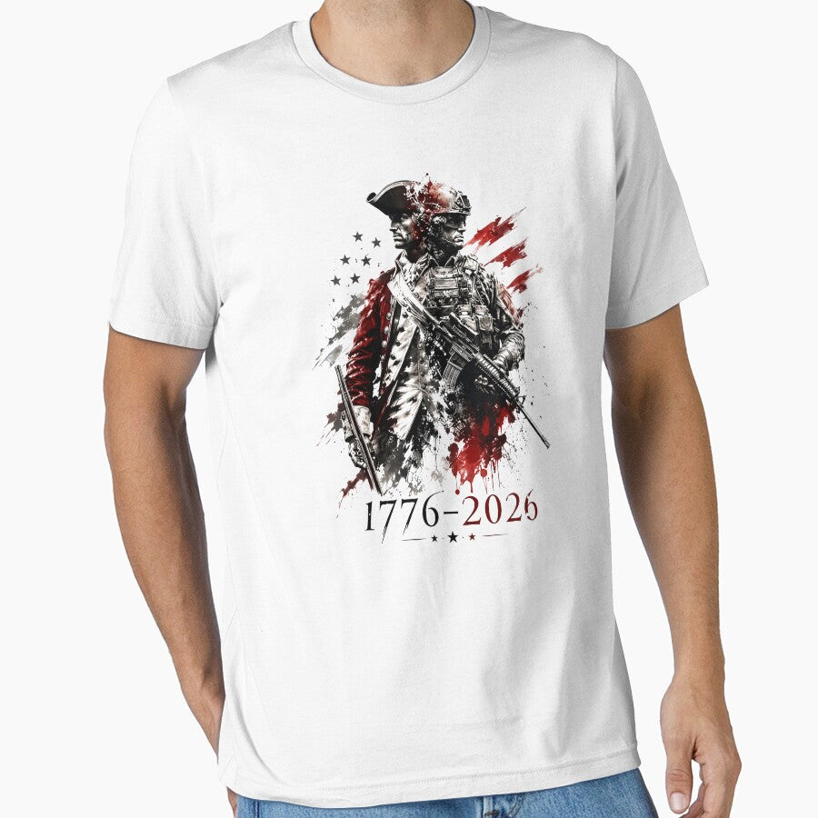 1776-2026 Patriotic Soldier 250th Anniversary 4th July by Starry Night Creative Art
