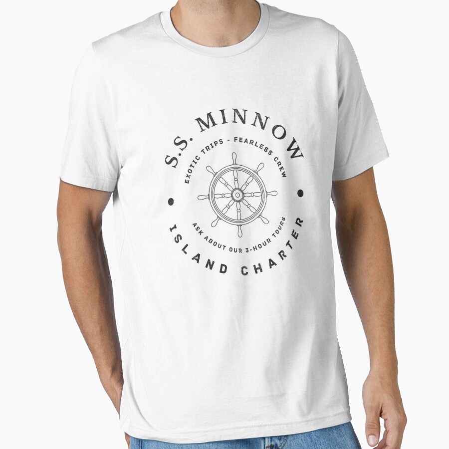 S.S. Minnow Island Charter - modern vintage logo by Primotees
