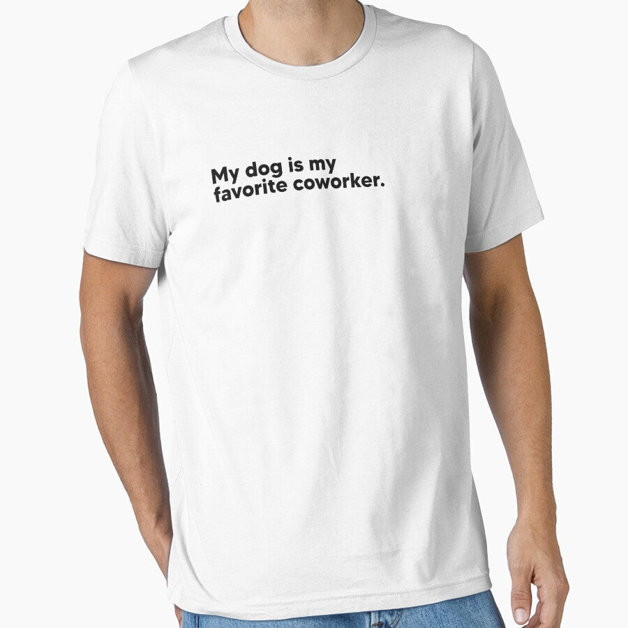 My dog is my favorite coworker by Lateef Prints