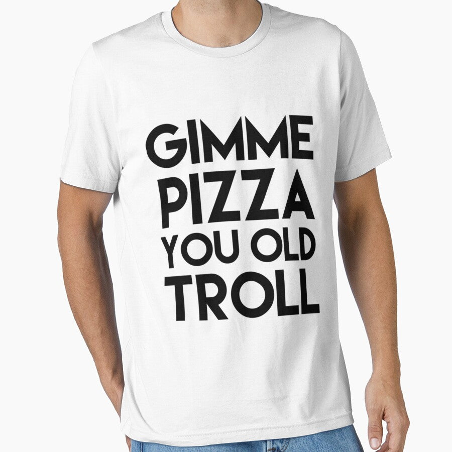 Gimme Pizza You Old Troll Premium by pezesdadssi9