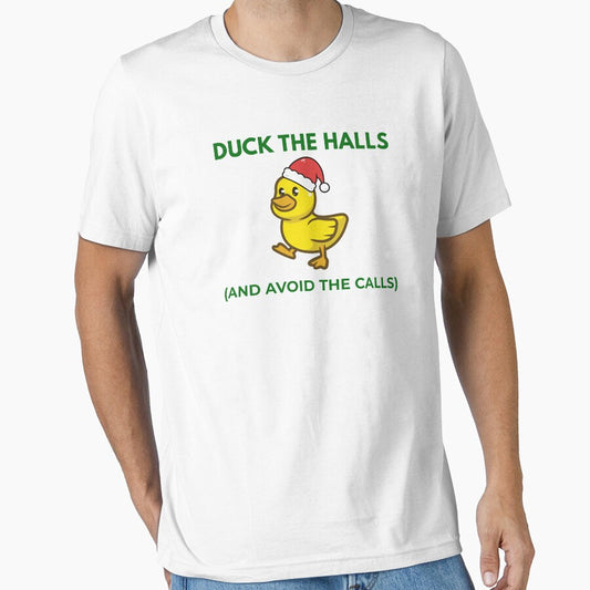 Duck the Halls | Funny Introvert Christmas Shirt by AdamIntrovert
