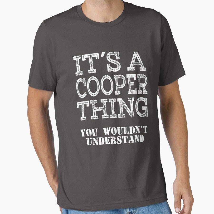 Its A Cooper Thing You Wouldnt Understand Funny Cute Gift T Shirt For Men Women Hoodie Sweatshirt Sticker Family Reunion Party Black Family Matching by arcadetoystore