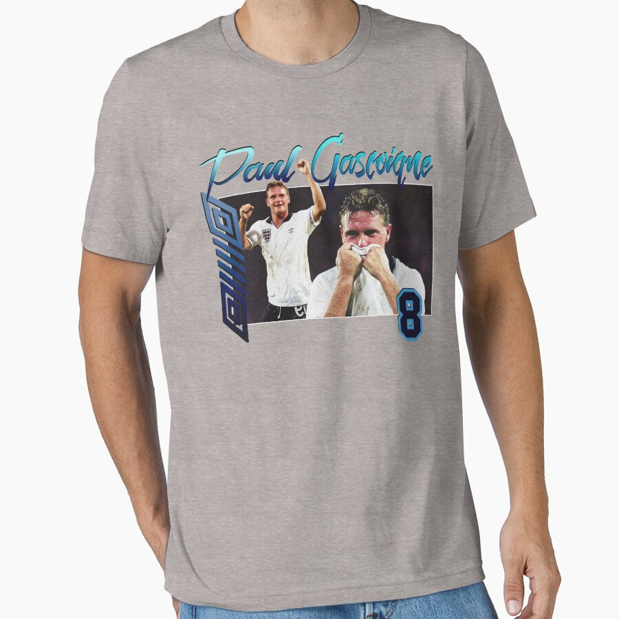 Paul Gascoigne 90s Tee by JDempzz