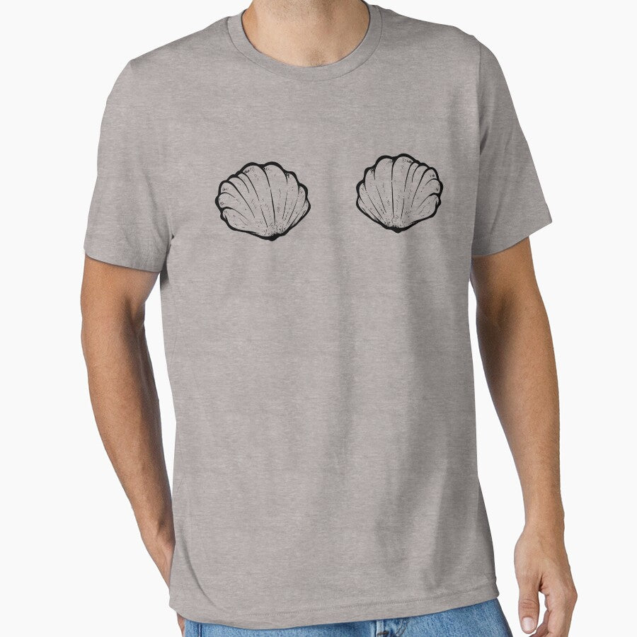 Seashell Bra-Seashell Bra Slim Fit T-Shirt by Al Collections