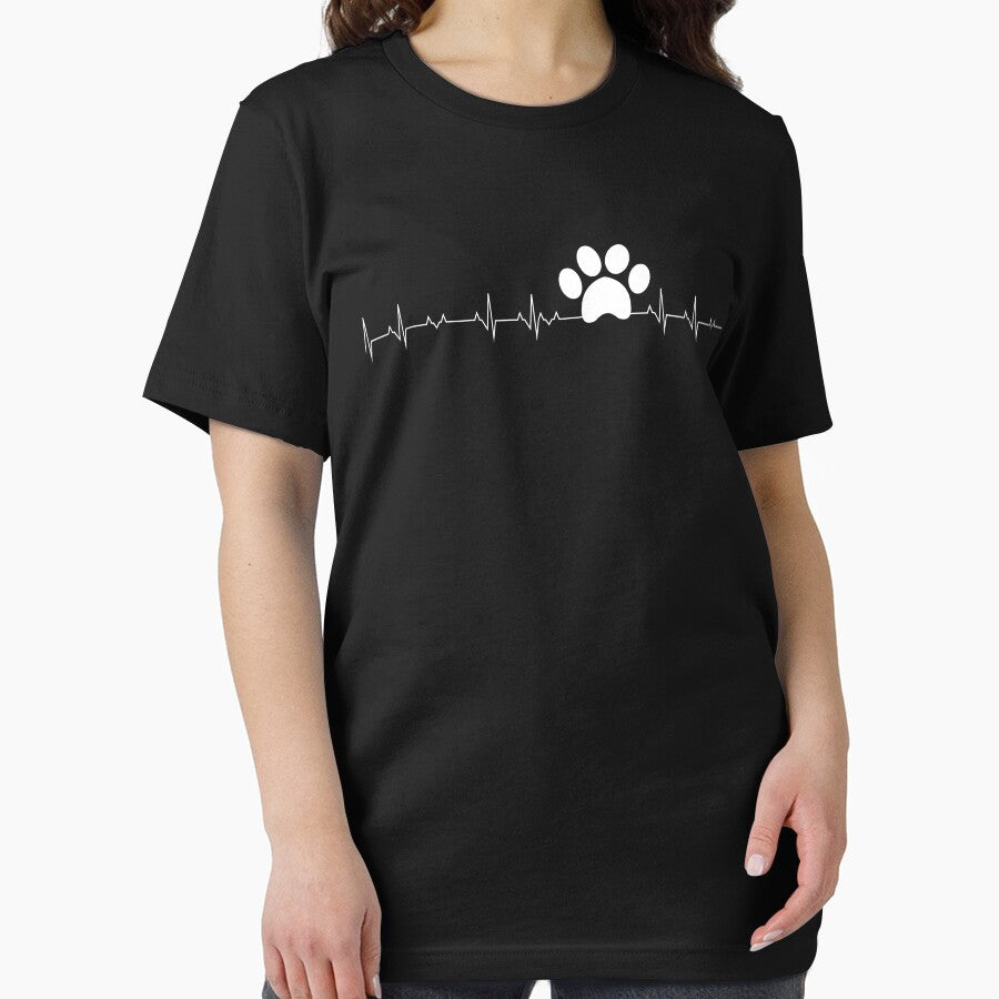Paw Print Heartbeat - dog lover by Captain Mood