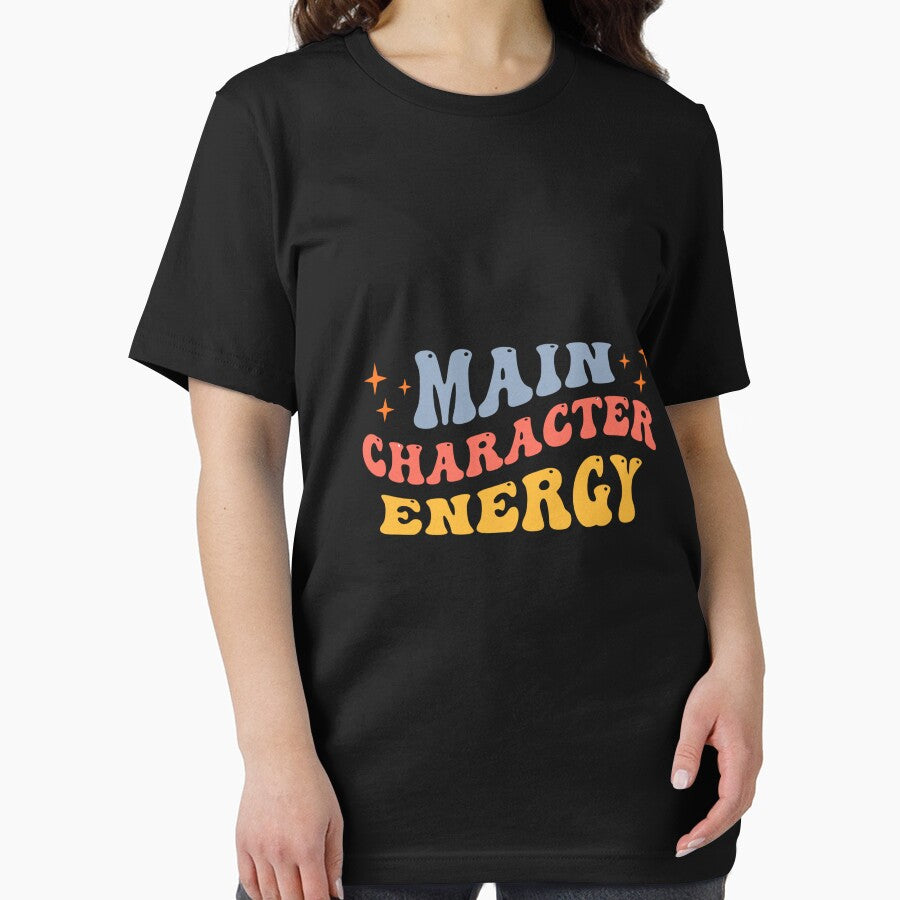 Main Character Energy Minimal Trendy T-Shirt by EcoArtTees