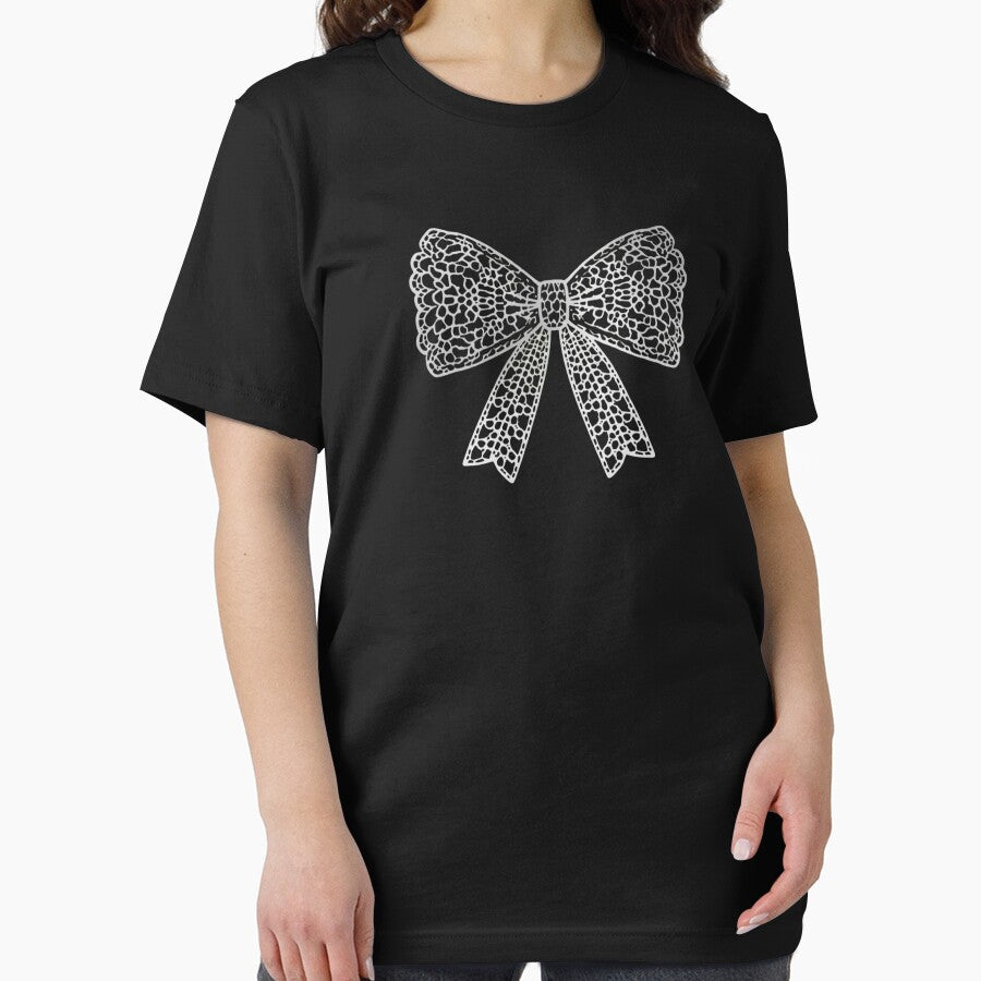 White floral lace bow by uunaa