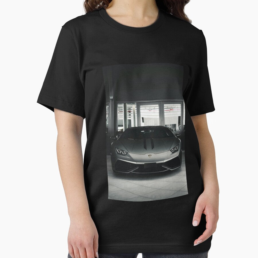 Stealth Gray Lamborghini Huracán Premium Scoop T-Shirt by sunshinedcome