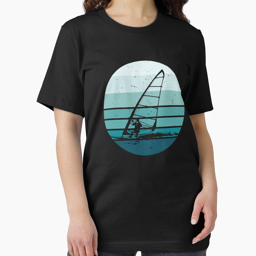Windsurf, Windsurfing - Vintage Style Blue Sun by EstelleStar