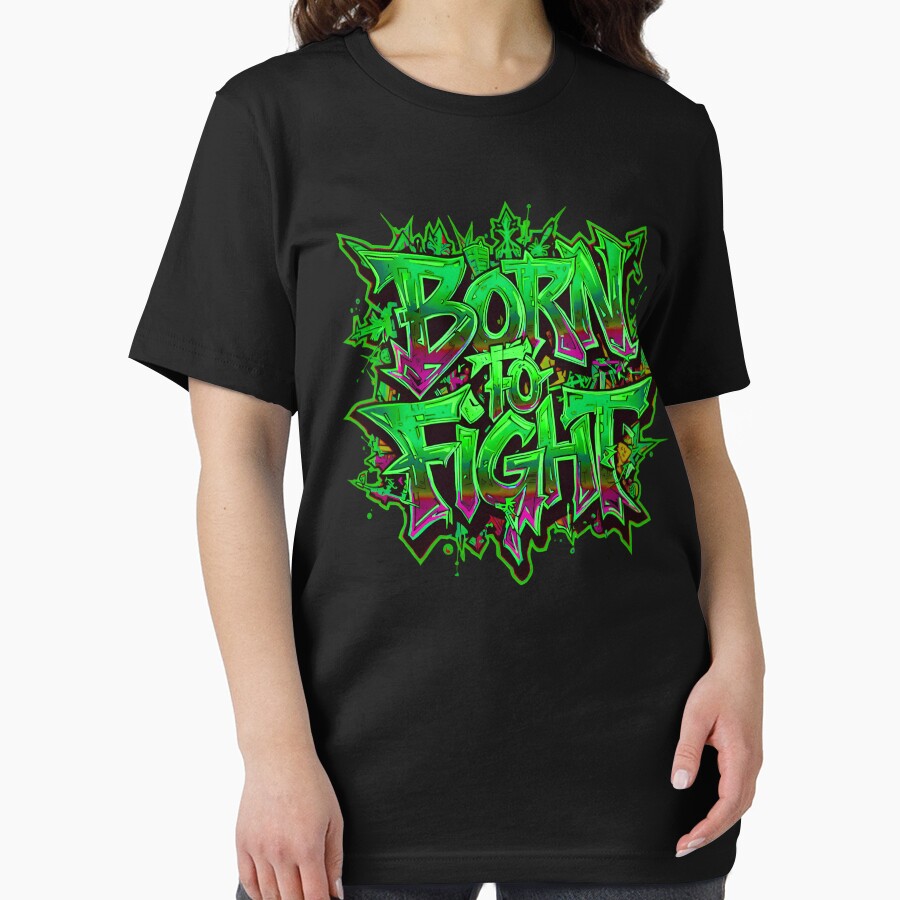 Born to Fight Street Art – Bold Graffiti Urban Style by typoinspired