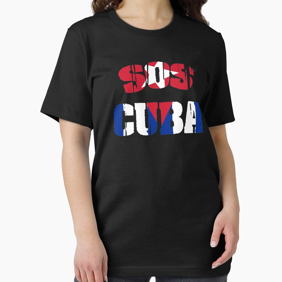 Patria Y Vida Flag Cuba Cuban Freedom Cuba Libre SOS Cuba Long Sleeve T-Shirt by Bonucci-Tori